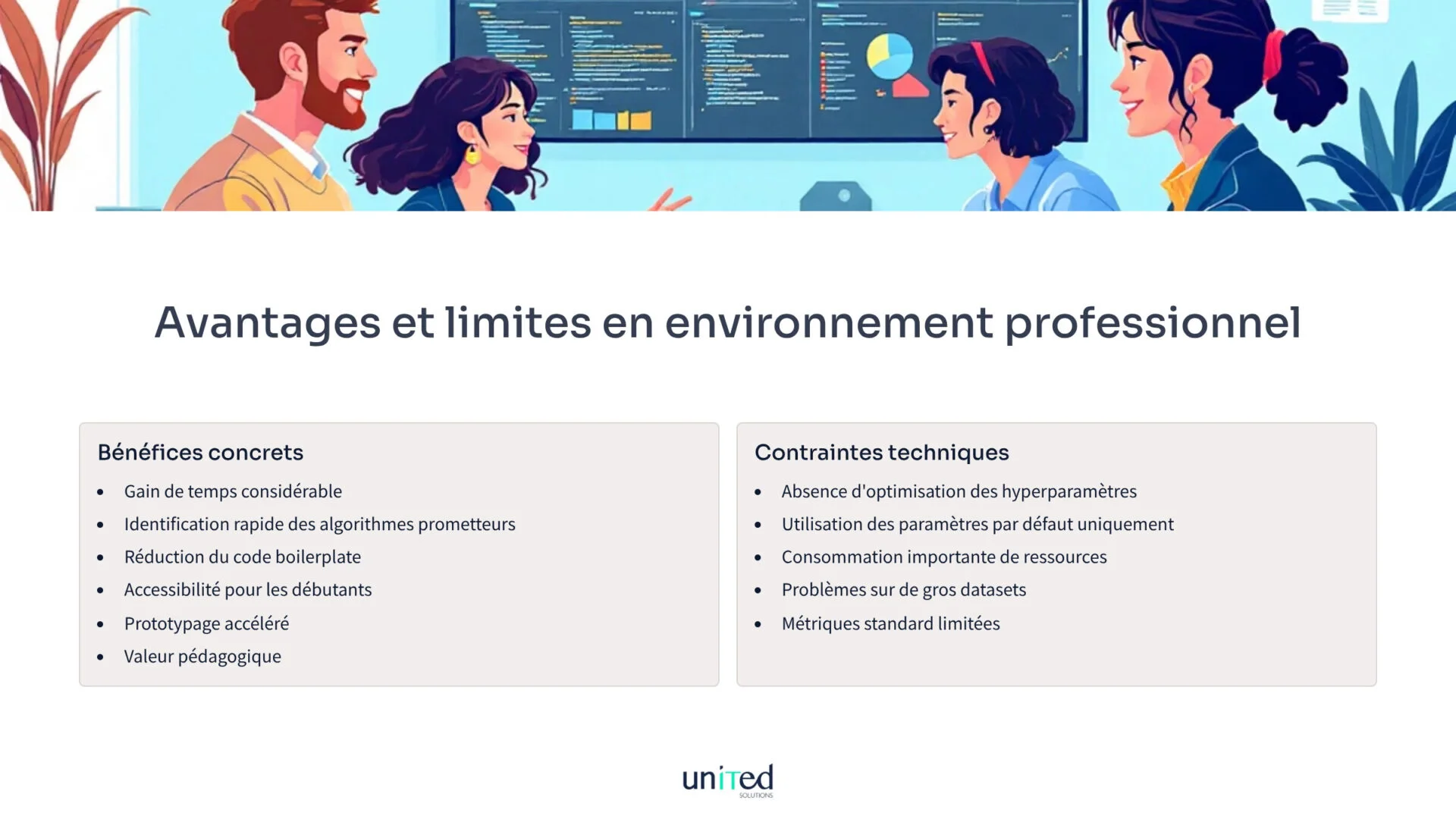 Synthèse des avantages et des limites de LazyPredict pour les professionnels